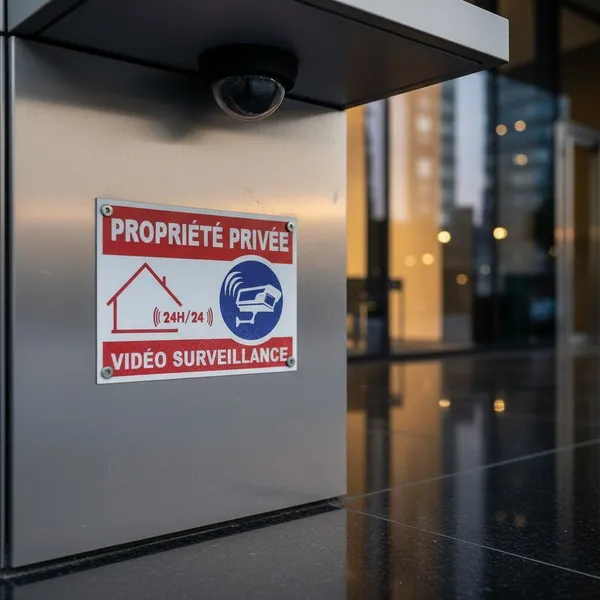 Panneau vidéo surveillance propriété privée – Signalétique