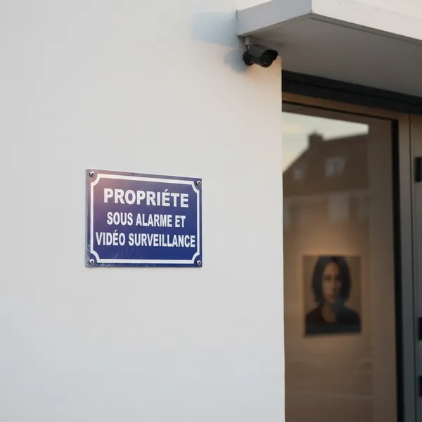 Panneau Vidéosurveillance Alarme & Signalétique Propriété Protégée