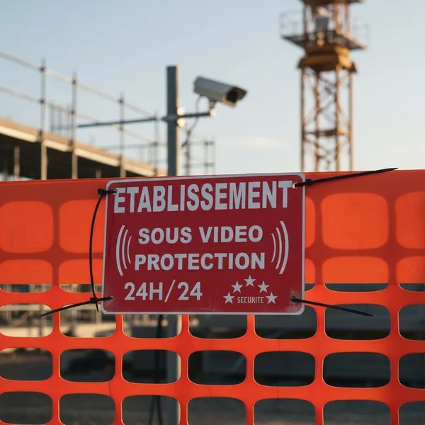 Panneau vidéosurveillance conforme - Signalétique sécurité