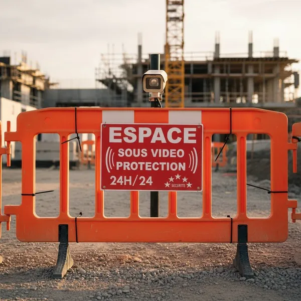 Panneau Espace sous vidéo protection – Panneau vidéo surveillance