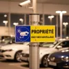 Panneau Vidéo Surveillance Propriété Privée - Signalétique Extérieure