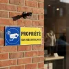 Panneau Vidéo Surveillance Propriété Privée - Signalétique Extérieure
