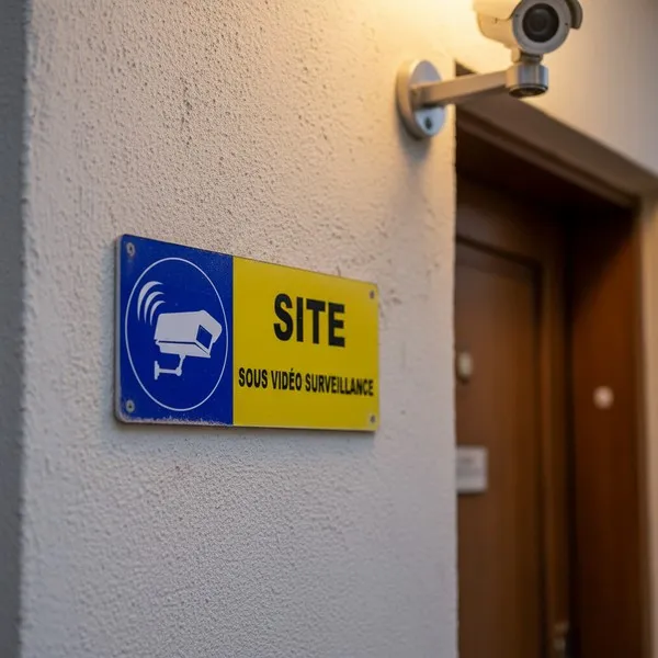 Panneau vidéosurveillance – Signalétique sécurité obligatoire