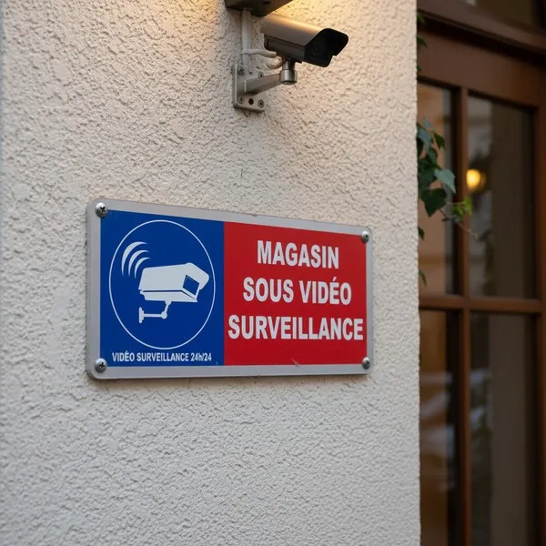 Panneau vidéo surveillance 24h/24 pour votre magasin
