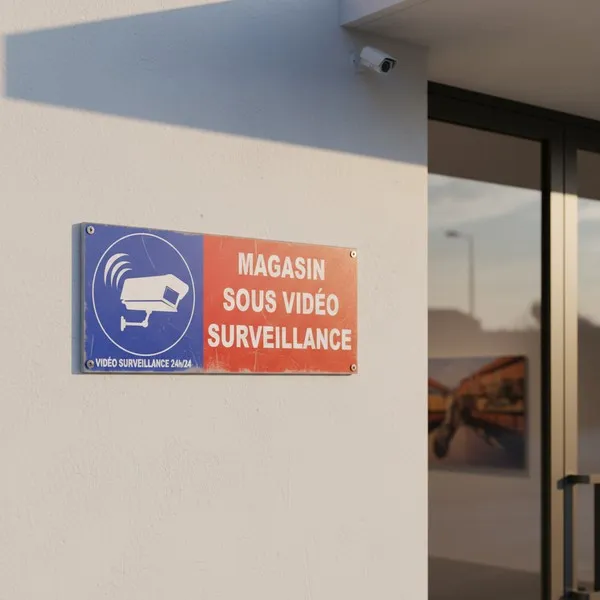 Panneau vidéo surveillance 24h/24 pour votre magasin