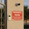 Panneau Propriété Privée extérieur - surveillance 24h/24