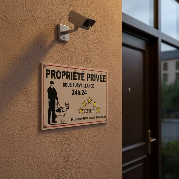 Panneau vidéo surveillance propriété privée – Surveillance 24h/24