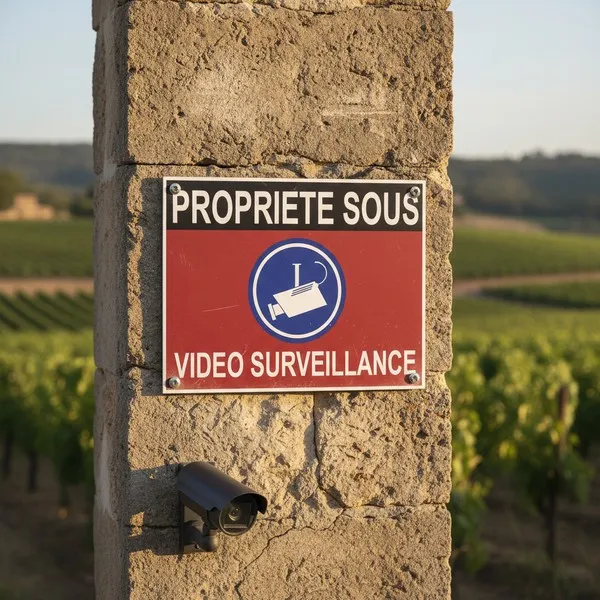 Panneau Propriété Privée Surveillance Vidéo PVC 3mm