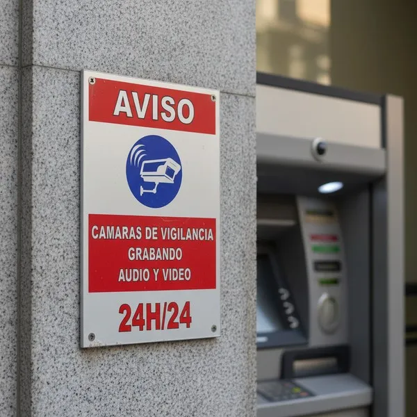 Panneau vidéo surveillance audio – Signalétique caméra conforme loi