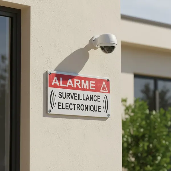 Plaque et Autocollant Alarme Surveillance Kit Dissuasion (20 Panneaux)