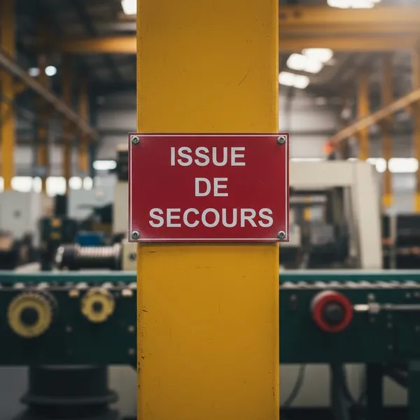 Panneau Issue de Secours : Évacuation et Sortie de Secours