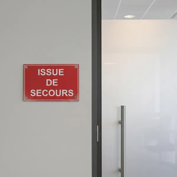 Panneau Issue de Secours : Évacuation et Sortie de Secours