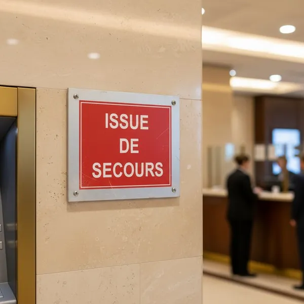 Panneau Issue de Secours : Évacuation et Sortie de Secours