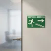 Panneau Sortie de secours escalier à droite photoluminescent