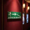 Panneau Sortie de Secours Escalier à Droite | Signalétique Évacuation