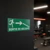 Panneau Sortie de Secours Escalier à Droite | Signalétique Évacuation