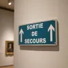 Panneau Sortie de secours en haut – Panneau évacuation