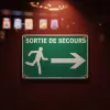 Panneau Sortie de secours à droite – Panneau évacuation