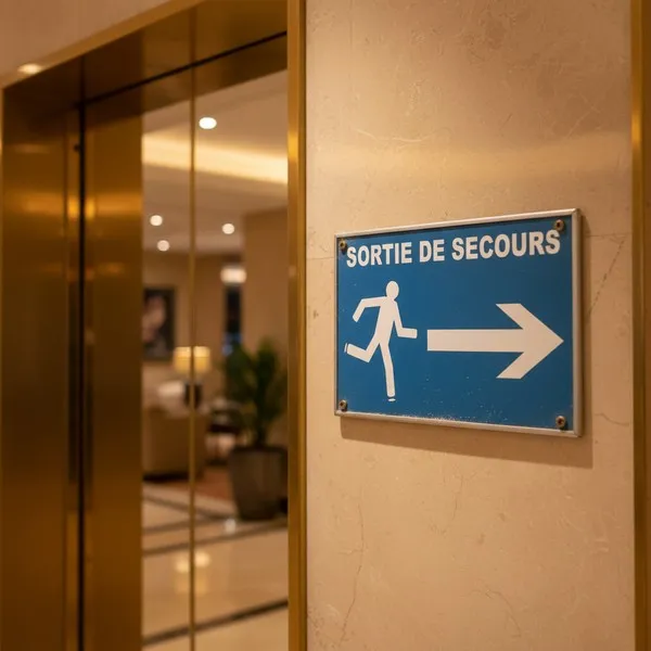 Panneau Sortie de secours à droite – Panneau évacuation
