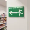 Panneau Sortie de secours à gauche – Panneau évacuation
