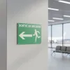 Panneau Sortie de secours à gauche – Panneau évacuation