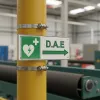 Panneau défibrillateur à droite – signalétique sécurité