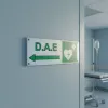 Panneau défibrillateur flèche gauche – Signalétique sécurité