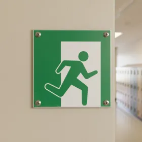 Signalétique Évacuation : Panneau Sortie de Secours Droite