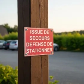 Panneau Issue de Secours | Interdiction de Stationner