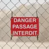Panneau Danger passage interdit – Panneau attention Danger