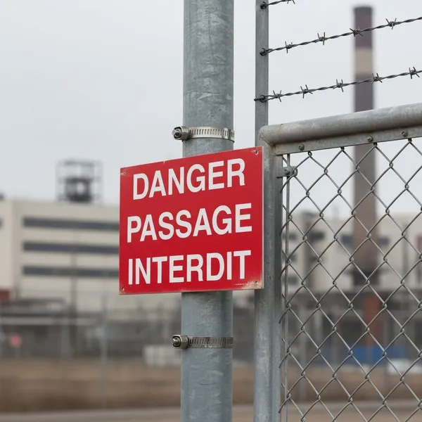 Panneau Danger passage interdit – Panneau attention Danger