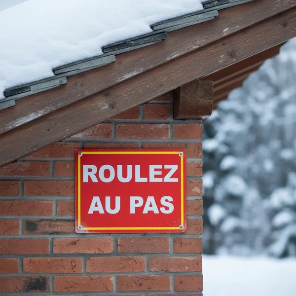 Panneau Roulez au pas – Panneau danger enfants