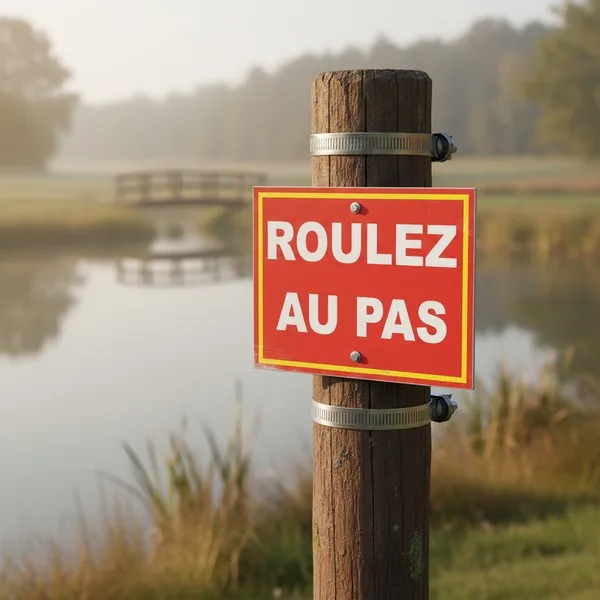 Panneau Roulez au pas – Panneau danger enfants