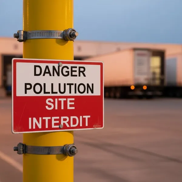 Panneau Danger pollution site interdit – Panneau attention Danger