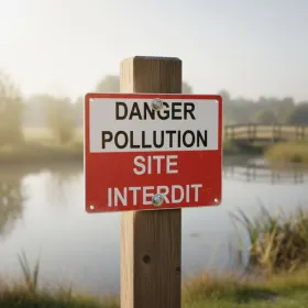 Panneau Danger pollution site interdit – Panneau attention Danger