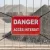 Panneau danger accès interdit aluminium – sécurité chantier