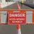 Panneau danger accès interdit – Zone non accessible au public