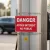 Panneau danger accès interdit au public signalétique sécurité