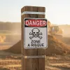 Panneau Danger zone à risques – Panneau attention Danger