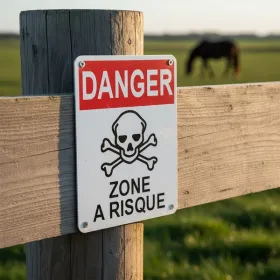 Panneau Danger zone à risques – Panneau attention Danger