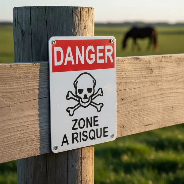 Panneau Danger zone à risques – Panneau attention Danger
