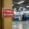 Panneau danger sol glissant – Signalétique garage