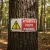 Panneau danger attention chute d'arbres – Panneau risque de chute