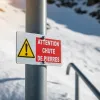 Panneau chute de pierre – Panneau attention Danger