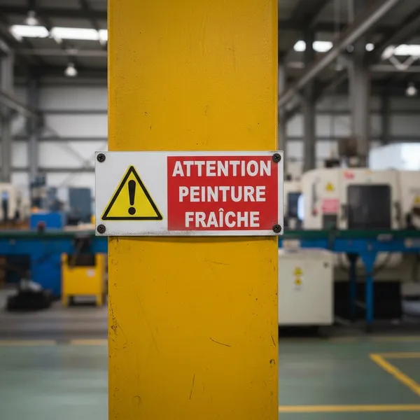 Panneau Danger Peinture Fraîche | Signalisation Attention