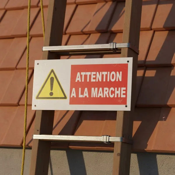 Panneau danger attention à la marche – Panneau attention Danger