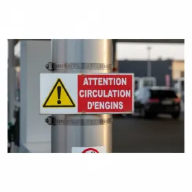 Panneau danger circulation d’engins | Signalétique sécurité