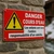 Panneau Danger cours d'eau – Enfants sous surveillance adulte