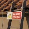 Panneau danger attention falaise – Panneau attention Danger