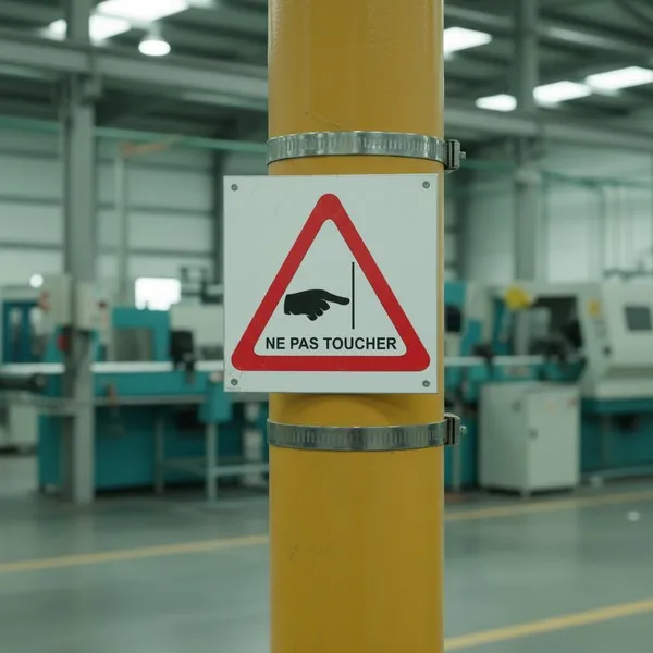 Panneau ne pas toucher – Panneau attention Danger